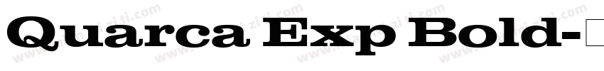 Quarca Exp Bold字体转换